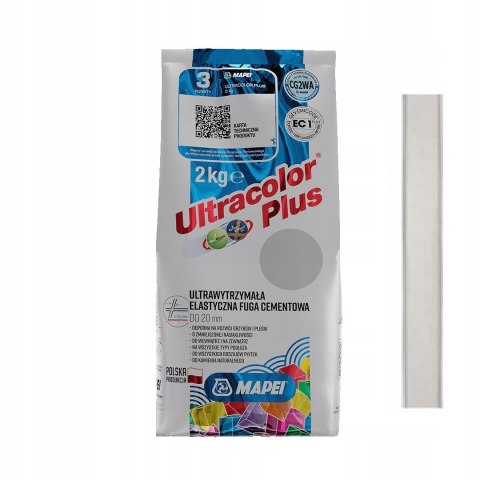 MAPEI FUGA CEMENTOWA ULTRACOLOR PLUS 100 BIAŁA 2 KG